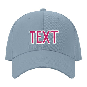 Custom Slate Gray Light Pink Hat 27B21813