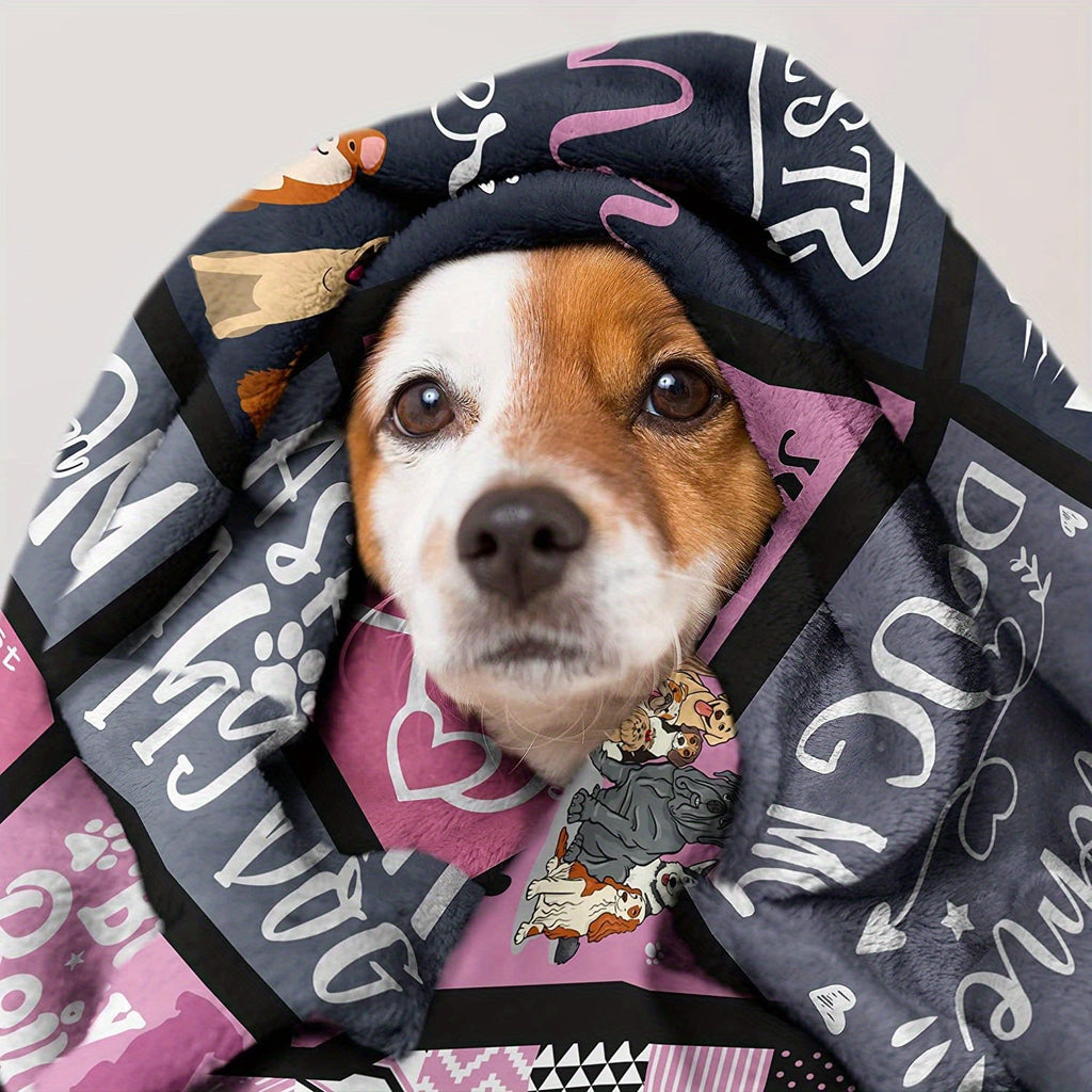 Blanket for Dog Mom Gifts - Best Dog Mom Ever,” From Mom Dad, Birthday Christmas Everyday Encouragement, Inspirational Motivational