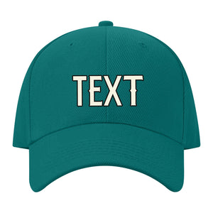 Custom Blue Green Light Purple Hat 28B21703