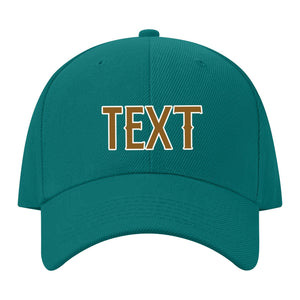 Custom Blue Green Dark Green Hat 28B21822