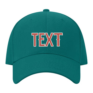 Custom Blue Green Emerald Green Hat 28B21829