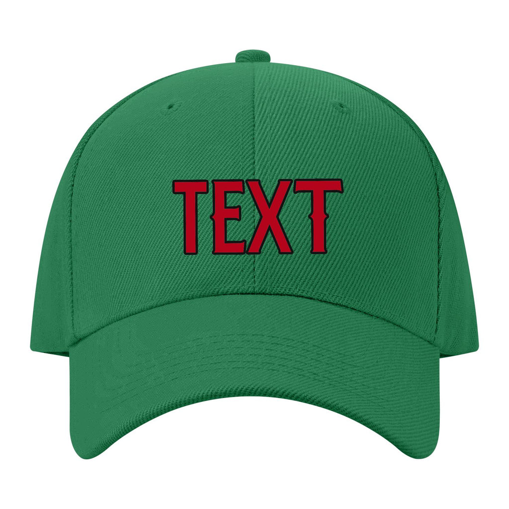 Custom Emerald Green Crimson Red Hat 29B21714