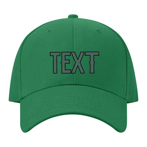 Custom Emerald Green Slate Gray Hat 29B21727