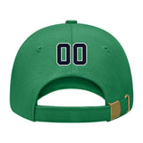 Custom Emerald Green Pale Peach Hat 29B21811