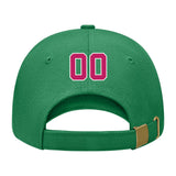 Custom Emerald Green Light Pink Hat 29B21813