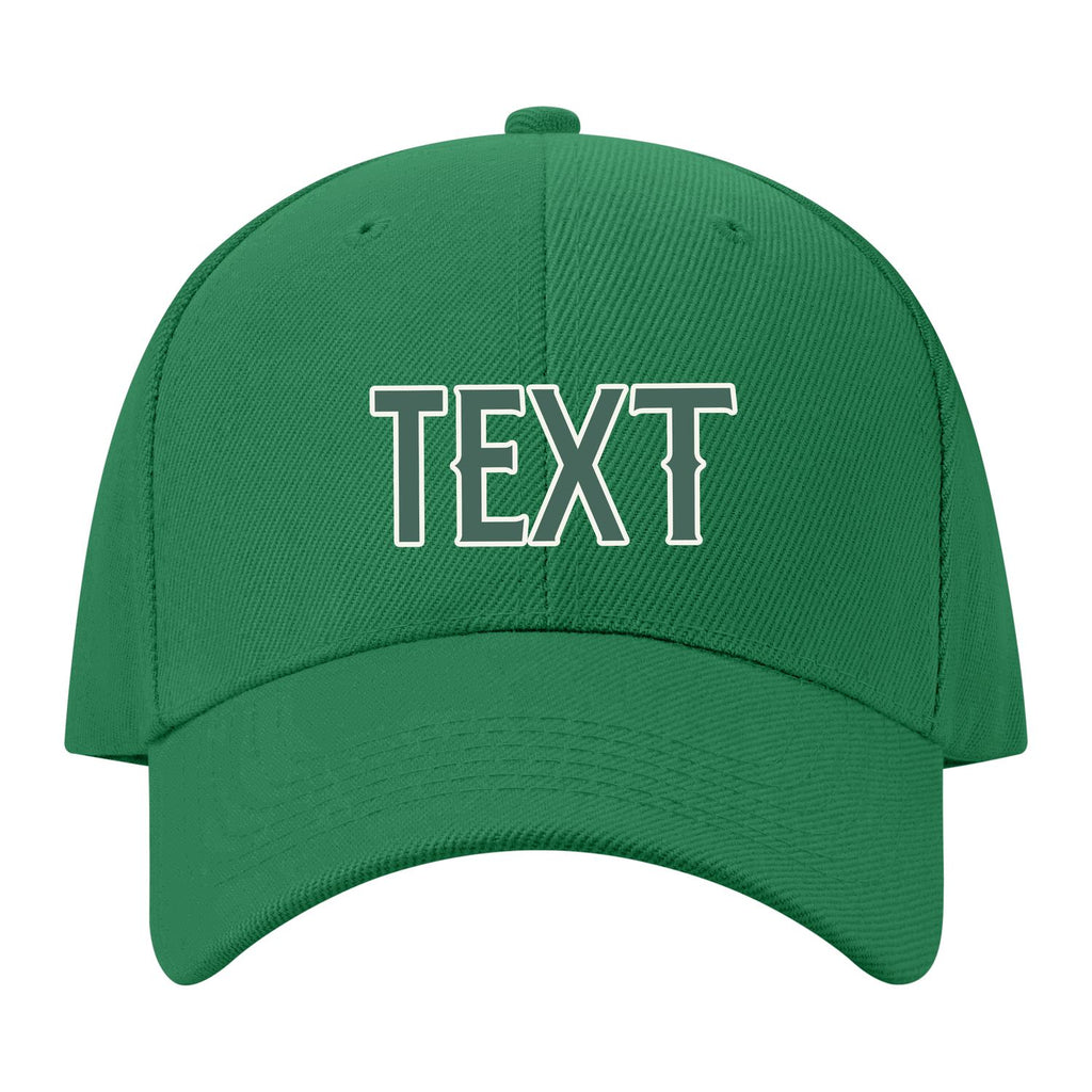 Custom Emerald Green Slate Gray Hat 29B21827
