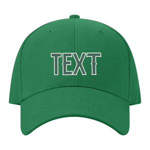 Custom Emerald Green Slate Gray Hat 29B21827