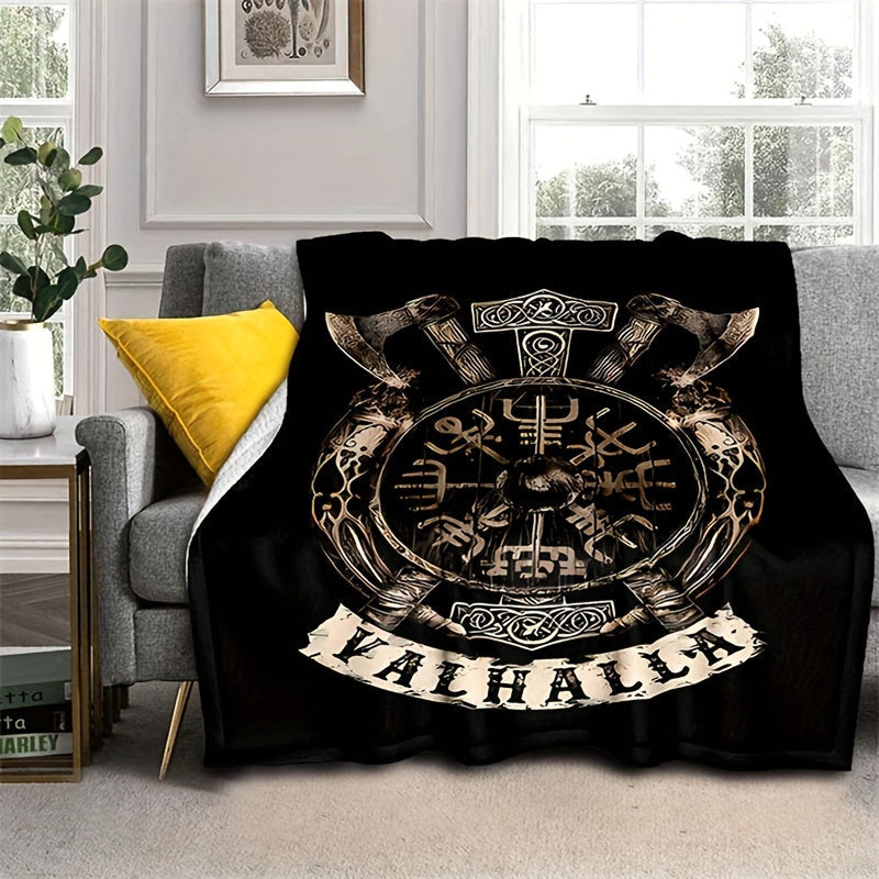 Blanket for Him Gifts - Valhalla - From Parents, Birthday, Christmas, Everyday Encouragement, Motivational
