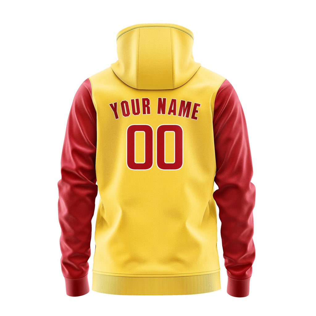 Custom Gold Red Hoodie 3030141430B31814