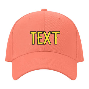 Custom Coral Pink Light Coral Red Hat 31B21726
