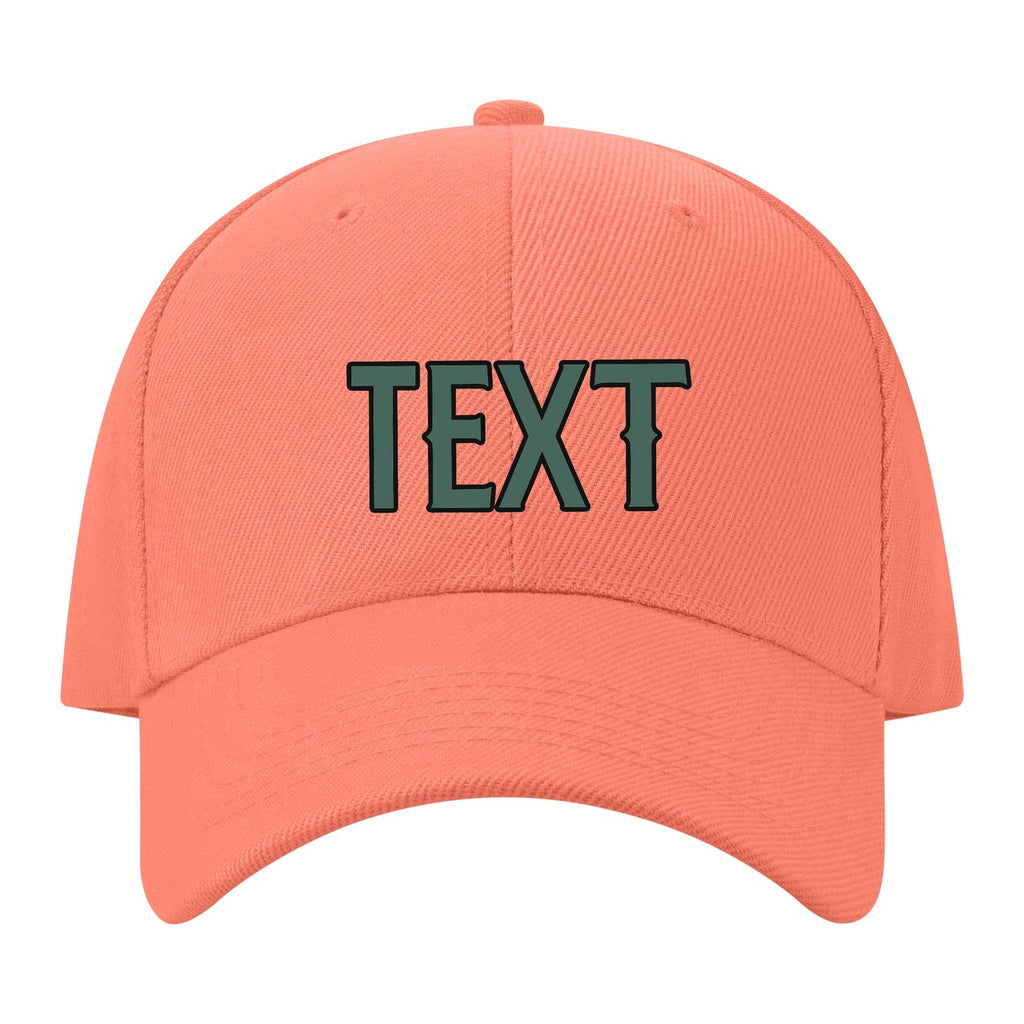 Custom Coral Pink Slate Gray Hat 31B21727