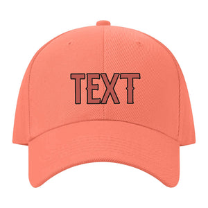 Custom Coral Pink Emerald Green Hat 31B21729
