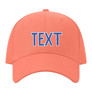 Custom Coral Pink Navy Hat 31B21809