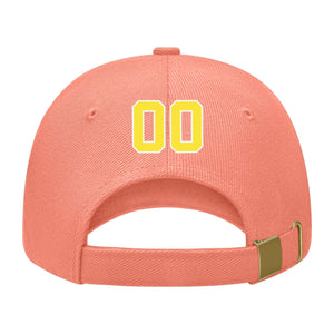 Custom Coral Pink Light Coral Red Hat 31B21826