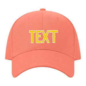 Custom Coral Pink Peach Powder Hat 31B21830