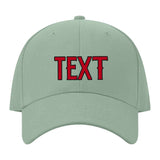 Custom Ash Green Crimson Red Hat