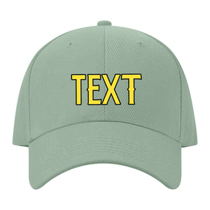 Custom Ash Green Light Coral Red Hat 32B21726
