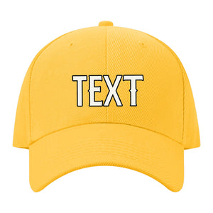 Custom Gold Pale Ice Blue Hat 33B21718