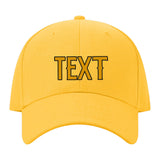 Custom Gold Sky Blue Hat