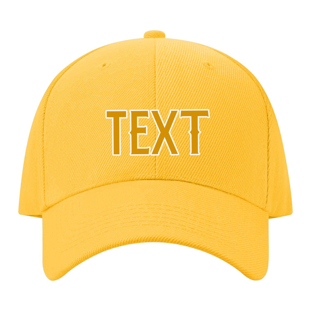 Custom Gold Sky Blue Hat 33B21819