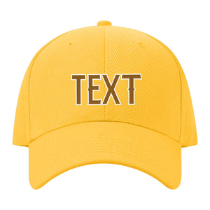 Custom Gold Dark Green Hat 33B21822