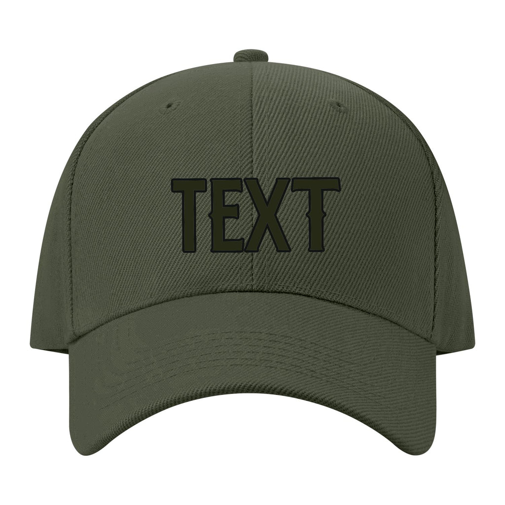 Custom Dark Green White Hat 34B21702