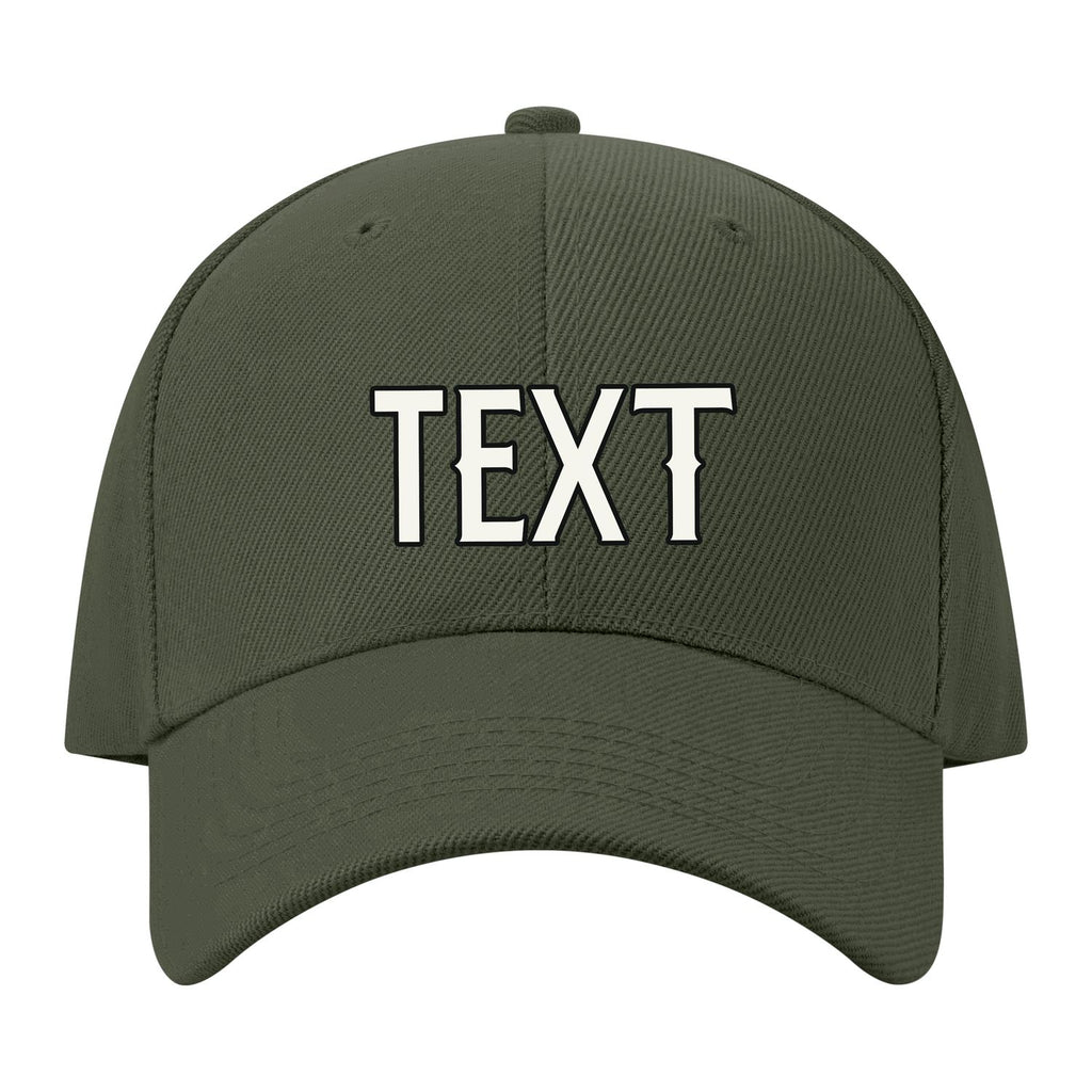 Custom Dark Green Pale Ice Blue Hat 34B21718