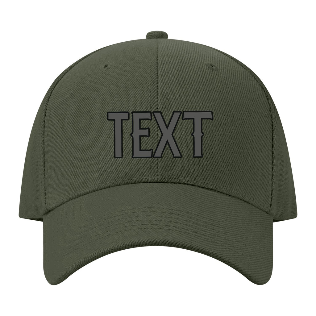 Custom Dark Green Orange Hat 34B21720