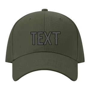 Custom Dark Green Orange Hat 34B21720