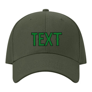 Custom Dark Green Misty Rose Hat 34B21724
