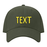 Custom Dark Green Light Coral Red Hat 34B21726