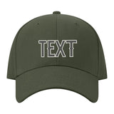 Custom Dark Green Orange Hat