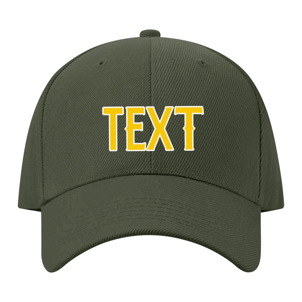 Custom Dark Green Peach Powder Hat 34B21830