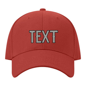 Custom Coral Red Light Green Hat 35B21704