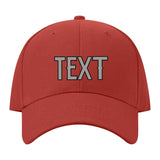 Custom Coral Red Light Green Hat