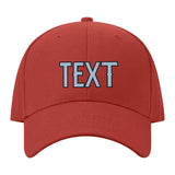 Custom Coral Red Dark Grey Hat