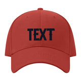 Custom Coral Red Pale Peach Hat