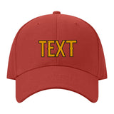 Custom Coral Red Sky Blue Hat