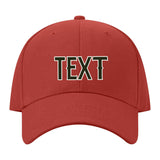 Custom Coral Red White Hat