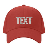 Custom Coral Red Light Green Hat
