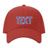 Custom Coral Red Navy Hat