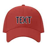 Custom Coral Red Pale Peach Hat