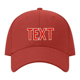 Custom Coral Red Lavender Gray Hat