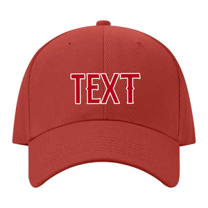 Custom Coral Red Crimson Red Hat 35B21814