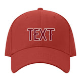 Custom Coral Red Khaki Hat