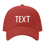 Custom Coral Red Pale Ice Blue Hat
