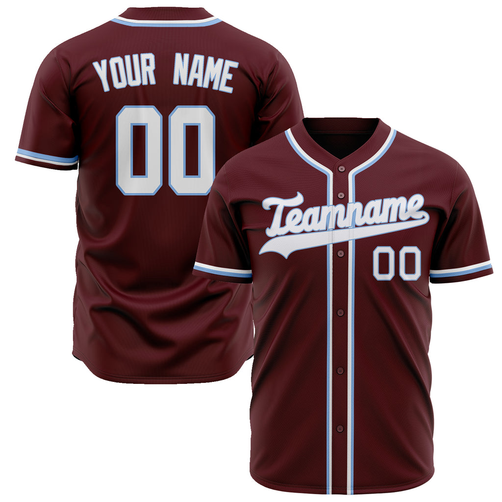Custom Crimson Baseball Jersey (With White Color)