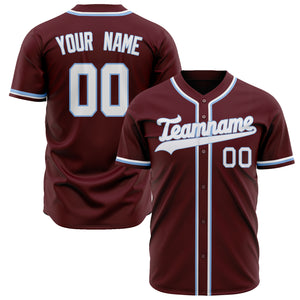 Custom Crimson Baseball Jersey (With White Color)