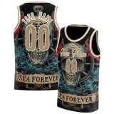 Custom Brown Skull Basketball Jersey