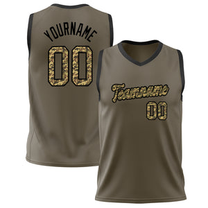 Custom Olive Black Solid Color Basketball Jersey BS02240626LJ139
